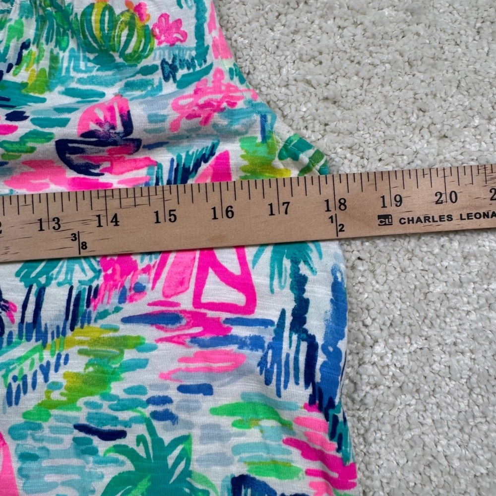 Lilly Pulitzer Essie Dress Salt in the Air Womens Medium Tropical Sleeveless - Picture 6 of 7